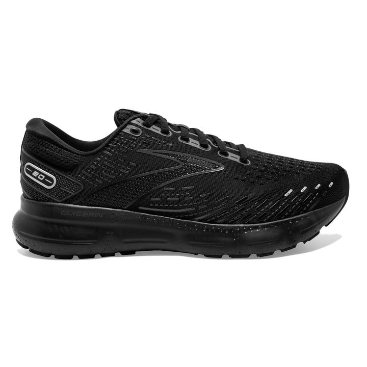 Women s Brooks Glycerin 20 Color Black Black Ebony Brown s Shoe Fit Co. Fort Collins